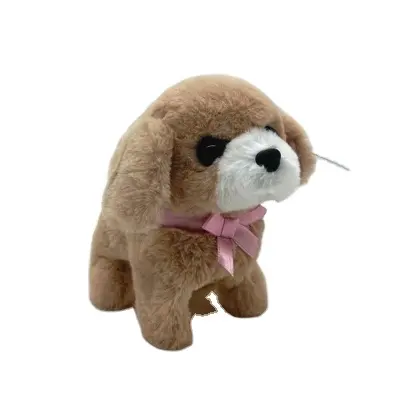 Peluche caminando lindo cachorro juguete con sonido para niños