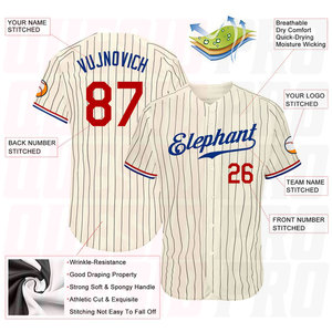 180GSM Mesh Full Dye Sublimation Custom Button <b>Down</b> Baseball Jersey Sportswear Jersey Shirts Sublimation Printing OEM Wholesale - Product Image 4