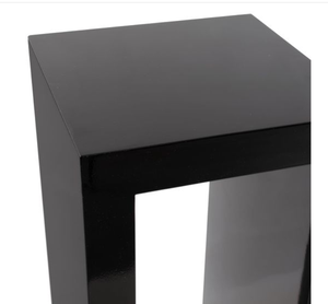 Table console rectangulaire noire, table d'appoint moderne, table d'appoint étroite pour entrée, salon - Product Image 5