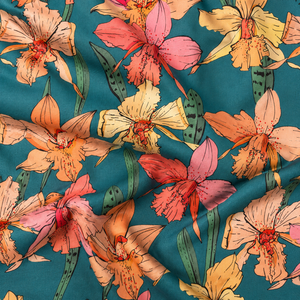 Floral Printed Cotton Combed Soft Satin <b>Fabric</b> 54/55 Inch Medium <b>Weight</b> Woven Sofa Cover for Women & Girls - Product Image 1