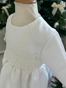 Vestido Largo de Encaje Hecho a Mano con Color Personalizado para Bautizo, Vestido de Noche de Lujo para Niñas, Mangas Cortas, Suministro OEM ODM-Nami - Product Image 3