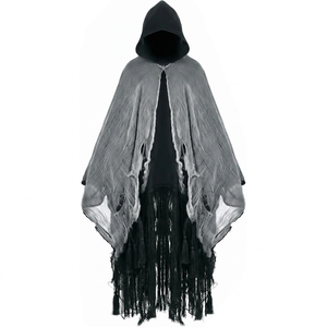 Capa de Pirata Larga con Capucha, Personalizada, 100% Poliéster, con Estampado Digital, Disfraz de Halloween para Hombre Adulto, Inspirado en Películas y TV - Product Image 1