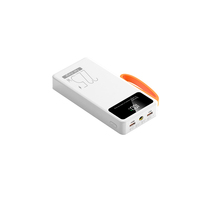 Power Bank Mini portabel 20000mAh, pengisi daya cepat dengan tampilan Digital dan speaker nirkabel desain lucu