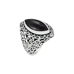 Wholesale 925 Sterling Silver Natural Amethyst <b>Ring</b> Marquise Purple Gemstone Filigree <b>Statement</b> <b>Rings</b> for Women Fine Jewelry - Product Image 5