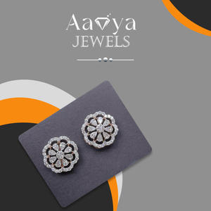 Boucles d'oreilles solitaires en diamant, bijoux de laboratoire, boucles d'oreilles pour femmes, boucles d'oreilles en or de luxe, diamants éthiques, bijoux de mariée - Product Image 4
