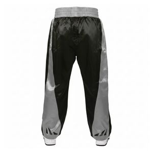 Pantalon de sparring gris contrastant, pantalon de kickboxing, équipement d'arts martiaux MMA, pantalon d'entraînement professionnel respirant en satin - Product Image 2