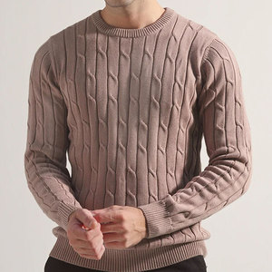 Men's Lightweight Knitted <b>Pullover</b> <b>Sweater</b> Warm Long Sleeve Crewneck Casual Fashion Comfortable Winter Clothing Front Breathable - Product Image 1