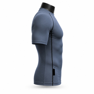 Mens Adult <b>Short</b> <b>Sleeve</b> Compression Shirt Breathable Quick Dry Performance <b>Base</b> <b>Layer</b> Rash Guard for Exercise - Product Image 3