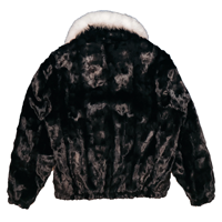 Manteau d'hiver de luxe pour femme en fausse fourrure, doux et moelleux, à manches longues, sur mesure OEM ODM, vente en gros, doublure en soie