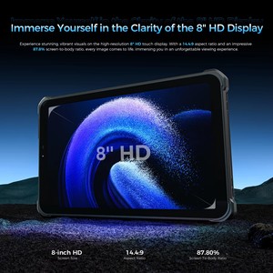 แท็บเล็ต Oukitel RT3 PLUS รุ่นทนทาน หน้าจอ HD 8.0 นิ้ว แบตเตอรี่ 11000mAh หน่วยความจำ 16GB (4+12)+128GB ระบบปฏิบัติการ Android 15.0 กล้อง 16MP - Product Image 4