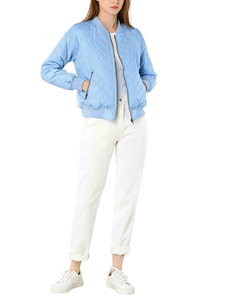 <b>Women</b> Drawstring <b>Bomber</b> <b>Jacket</b> Casual Zip Front Outerwear With Adjustable Bottom Soft Fabric And Practical Pockets - Product Image 5