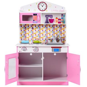 Set Cucina Giocattolo in Legno KidFT per Bambini in Età Prescolare, Set da Cucina in MDF con Scatola - Product Image 5