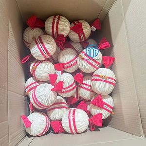 Panier à bonbons en rotin, plusieurs couleurs, panier cadeau Ramadan Aïd, support à friandises en forme de bonbon, couleur naturelle, vente en gros OEM ODM, meilleur prix - Product Image 2