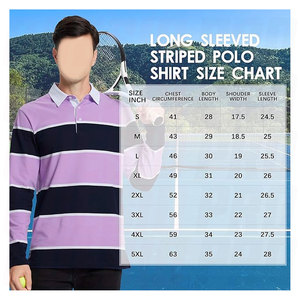 Chemises de rugby pour hommes de qualité supérieure, manches longues, col rayé, jersey bicolore, vêtements de sport haut de gamme, chemises de rugby - Product Image 4