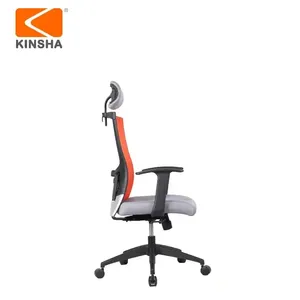 Silla de Oficina Ergonómica Giratoria KINSHA, Tapizada en Terciopelo, Piel Sintética y Malla, Base Cromada, Altura Ajustable, Espuma de Alta Densidad, Estilo Moderno para el Hogar - Product Image 4