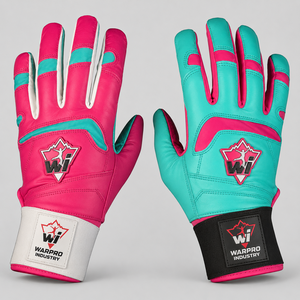 Gants de frappe de baseball haute performance, paume en cuir confortable, résistants à la transpiration, pour entraînement professionnel et matchs. - Product Image 6