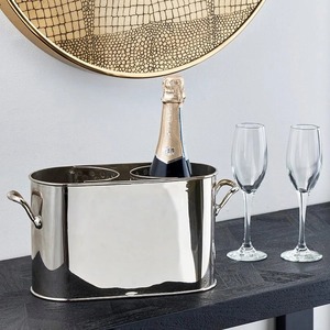 Elegante Soporte Metálico para Vino, Exhibidor Moderno de Una Sola Botella para Mostrador - Product Image 1