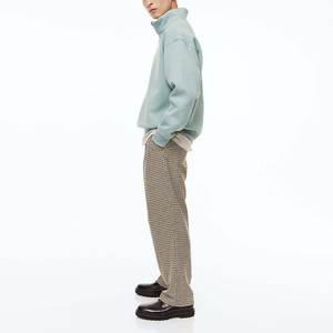 Sweat-shirts polaires pour hommes à demi-zip, multicolores, coupe oversize, col montant, fermeture éclair quart de tour, vente en gros OEM - Product Image 2