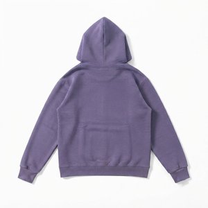 Conjuntos de chándal con capucha morados personalizados para hombre con logo blanco y estampado de estrellas, mangas largas, ropa de calle para adultos, ropa de otoño de algodón. - Product Image 4