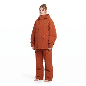Traje de esquí de nieve para mujer, impermeable, a prueba de viento, cálido, holgado, para snowboard, chaqueta y pantalones para actividades al aire libre - Product Image 3