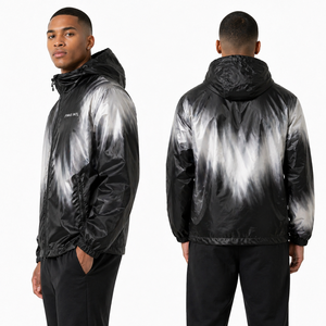 เสื้อแจ็คเก็ตกันลมเปลี่ยนสีตามอุณหภูมิ พิมพ์โลโก้ได้ตามต้องการ น้ำหนักเบา มีฮู้ด ซิปไนลอน สไตล์สตรีทแวร์สำหรับผู้ชาย - Product Image 2