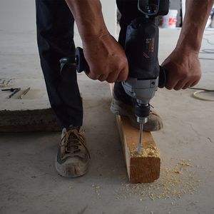 Trapano Miscelatore Elettrico con Cavo da 1/2 Pollice, Motore 9A, Set Miscelatore per Calcestruzzo e Fango con Impugnatura a Spade - Product Image 2