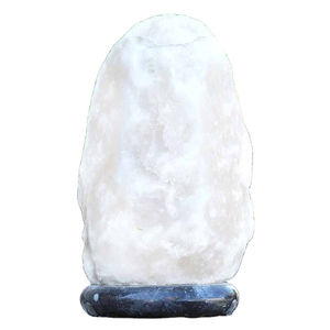 Lampe en sel blanc pur de l'Himalaya en gros, couleur blanche éclatante, forme naturelle, lampe en cristal, pierre de sel de guérison - Product Image 1