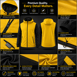 Custom Sports Windbreaker <b>Jacket</b> Lightweight Water Resistant Player Name Number Team Training <b>Jacket</b> OEM ODM Manufacturer - Product Image 3