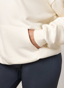 <b>Ladies</b> Button Neck Hoodie Soft Casual <b>Long</b> Sleeve Hooded Sweatshirt Loose Pullover <b>Top</b> For Autumn And Everyday Comfort - Product Image 6