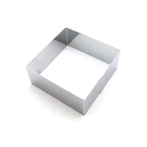 Stainless Steel Square Cake Moulds Set 5 Pieces Non Stick Oven Safe Heat Resistant Dishwasher Safe - Product Image 3