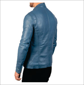 แจ็คเก็ตหนังขายดี คอตั้ง ซิป ปิด แบบลำลอง ไซส์ใหญ่สำหรับผู้ชาย มีกระเป๋า แจ็คเก็ตฤดูหนาวสำหรับผู้ใหญ่ - Product Image 5