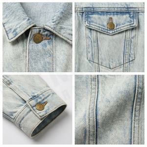 Chaqueta de Mezclilla de Invierno para Hombre, Talla Regular, de Alta Calidad, con Logotipo Personalizado en la Parte Delantera, Transpirable y de Secado Rápido, Estilo Casual - Product Image 4