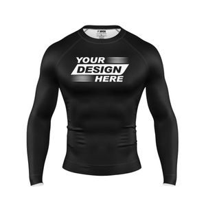 Camiseta de Compresión con Sublimación Personalizada para MMA BJJ, Protección UPF50+ Antibacteriana, Servicio OEM, Manga Larga - Product Image 1