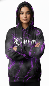 เสื้อฮู้ดดี้โอเวอร์ไซส์สไตล์ลำลองสุดเทรนดี้ พิมพ์ลายแบบซับลิเมชั่นเต็มตัว ออกแบบมาเพื่อสตรีทแวร์แนวเมือง - Product Image 3