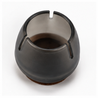Couvre-pieds de table ronds en PVC noir 30 mm, embouts pour pieds de meubles pour la protection du sol