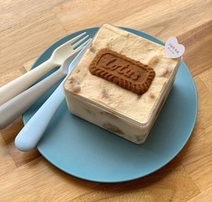 Contenant carré transparent de 350 ml pour desserts, avec couvercle, en plastique alimentaire jetable, idéal pour tiramisu, mousse, yaourt – Vente chaude - Product Image 4