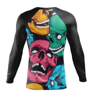 Maillot de compression Rashguard personnalisé pour entraînement MMA, Rashguard femme manches longues, maillot de combat imprimé par sublimation - Product Image 2