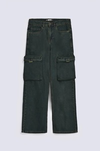 11KN Retro Straight-leg Cargo Pants <b>Neutral</b> High-quality Custom Multi-pocket Loose Slimming Pile Street Pure Cotton Casual Pants - Product Image 2