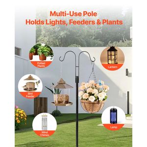 Set da 8 Ganci Robusti da 76 Pollici, Spessore 3/4 Pollici, per Alimentatori di Uccelli da Giardino, Doppie Aste per Colibrì, Accessori per Uccelli da Esterno - Product Image 2