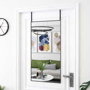 Miroir sans cadre en aluminium noir 20x40 à poser sur la porte - Product Image 1