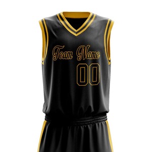 Ensemble d'uniformes de basket-ball couleur personnalisée, 100 % polyester, nouveau design, vêtements de sport imprimés, uniforme de basket-ball unisexe - Product Image 3
