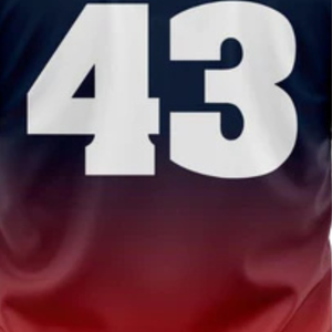 Maillot de baseball personnalisé pour hommes, dégradé bleu marine et rouge, respirant, uniforme d'équipe de softball, chemise de sport athlétique - Product Image 6