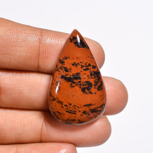 Venta al por mayor FAIJAN GEMS: Piedra de palma de obsidiana roja caoba, cristal curativo natural para fabricación de joyas, gemas sueltas a precio económico. - Product Image 2