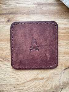Juego de Posavasos de Cuero Genuino con Aislamiento Térmico, Clásicos, Vintage, Cuadrados, para Bebidas, Vasos, Tazas, Antideslizantes, Duraderos - Product Image 5