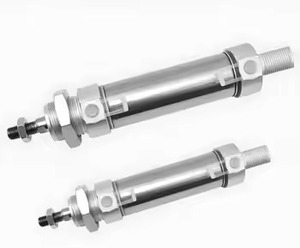 SS304/SS316 MA Mini Pneumatic Air Cylinder NBR Seal Compact Air <b>Actuator</b> 1 Year Warranty - Product Image 2