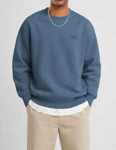 Sweat-shirt décontracté imprimé pour homme Oneten, col rond, manches longues, coupe ample, 100 % polyester, gris, pour le printemps - Product Image 1