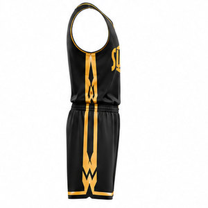 Ensemble d'uniformes de basketball personnalisés haut de gamme avec tissu respirant anti-humidité, graphismes d'équipe sublimés, design athlétique ajusté - Product Image 2