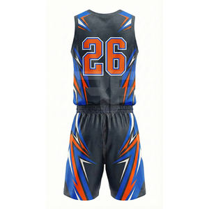 Maillot de basket-ball pour homme 100% en tissu mesh, uniforme d'entraînement de basket-ball, logo personnalisé, vêtements de sport, uniforme de basket-ball - Product Image 2