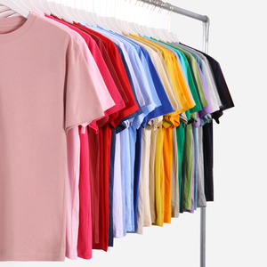 T-shirts pour hommes en coton 100% tricoté, coupe classique, grammage lourd, décontractés, unis, imprimés sérigraphiés, écologiques et à séchage rapide, vente en gros - Product Image 2