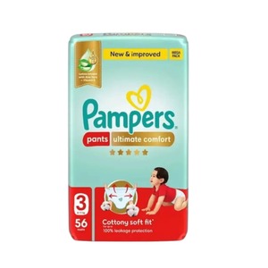 Pañales Pampers Ultimate Comfort diseñados para una sensación de sequedad durante todo el día y un ajuste suave superior para pieles sensibles. - Product Image 3